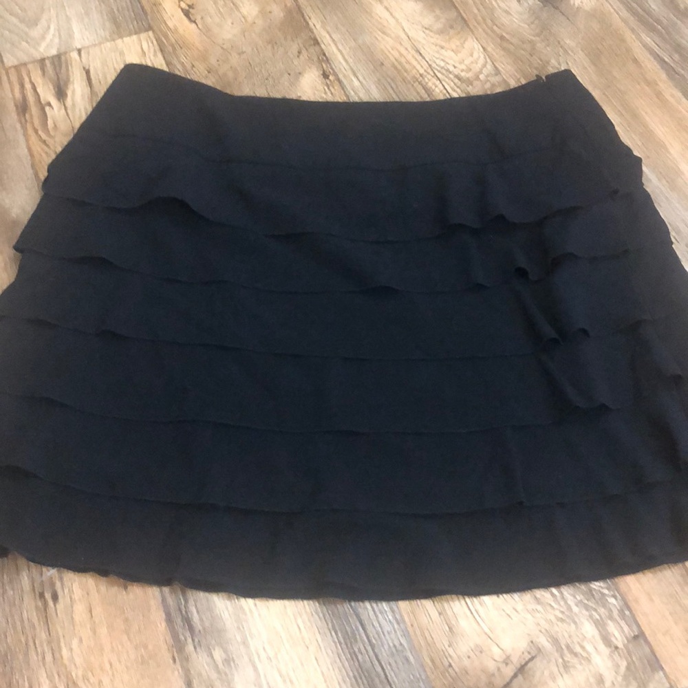 Black Ruffle Skirt